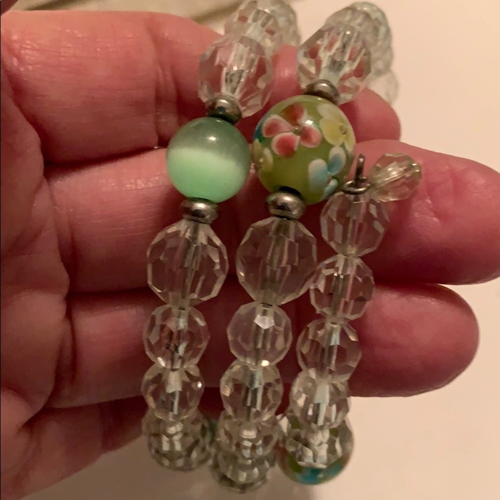 Vintage Beaded Wrap Bracelet
